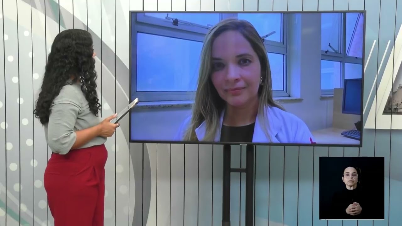 Neurologista Francine Mendonça durante entrevista sobre a doença de Creutzfeldt-Jakob no programa Saúde Agora da TV Câmara Campinas