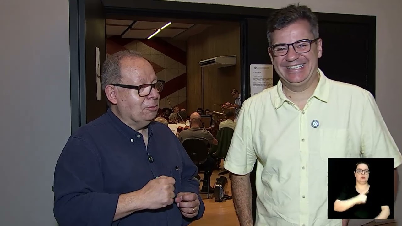 Músicos da Orquestra Sinfônica de Campinas durante ensaio para o quadro Campinas que Deu Certo da TV Câmara Campinas