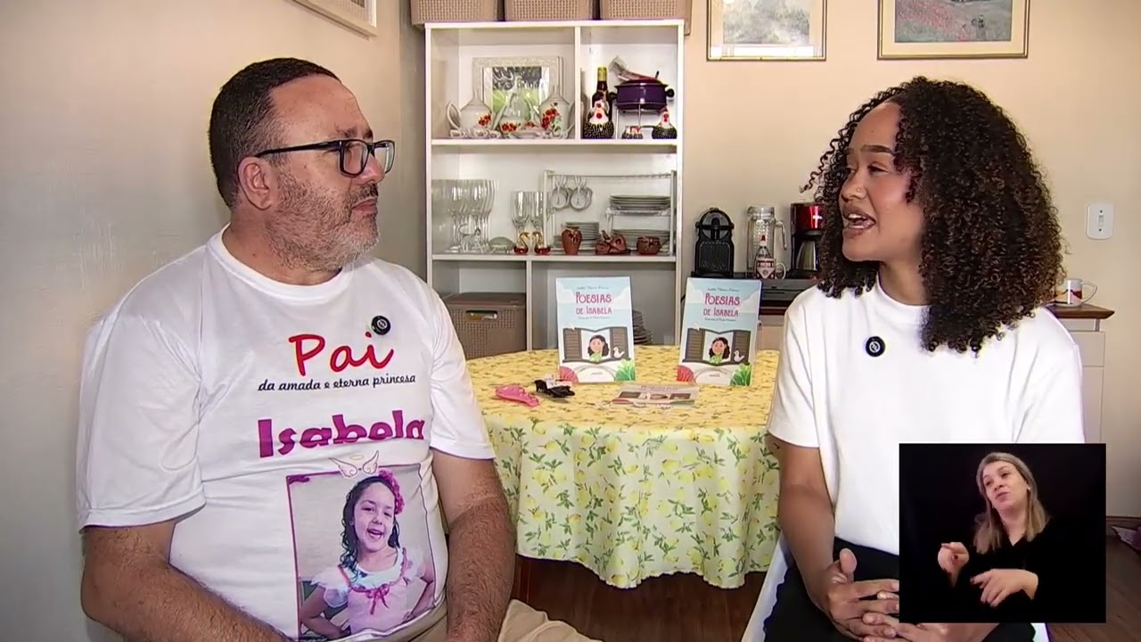 Pastor Sérgio Firmino durante entrevista sobre a filha Isabela no quadro Histórias de Vida da TV Câmara Campinas